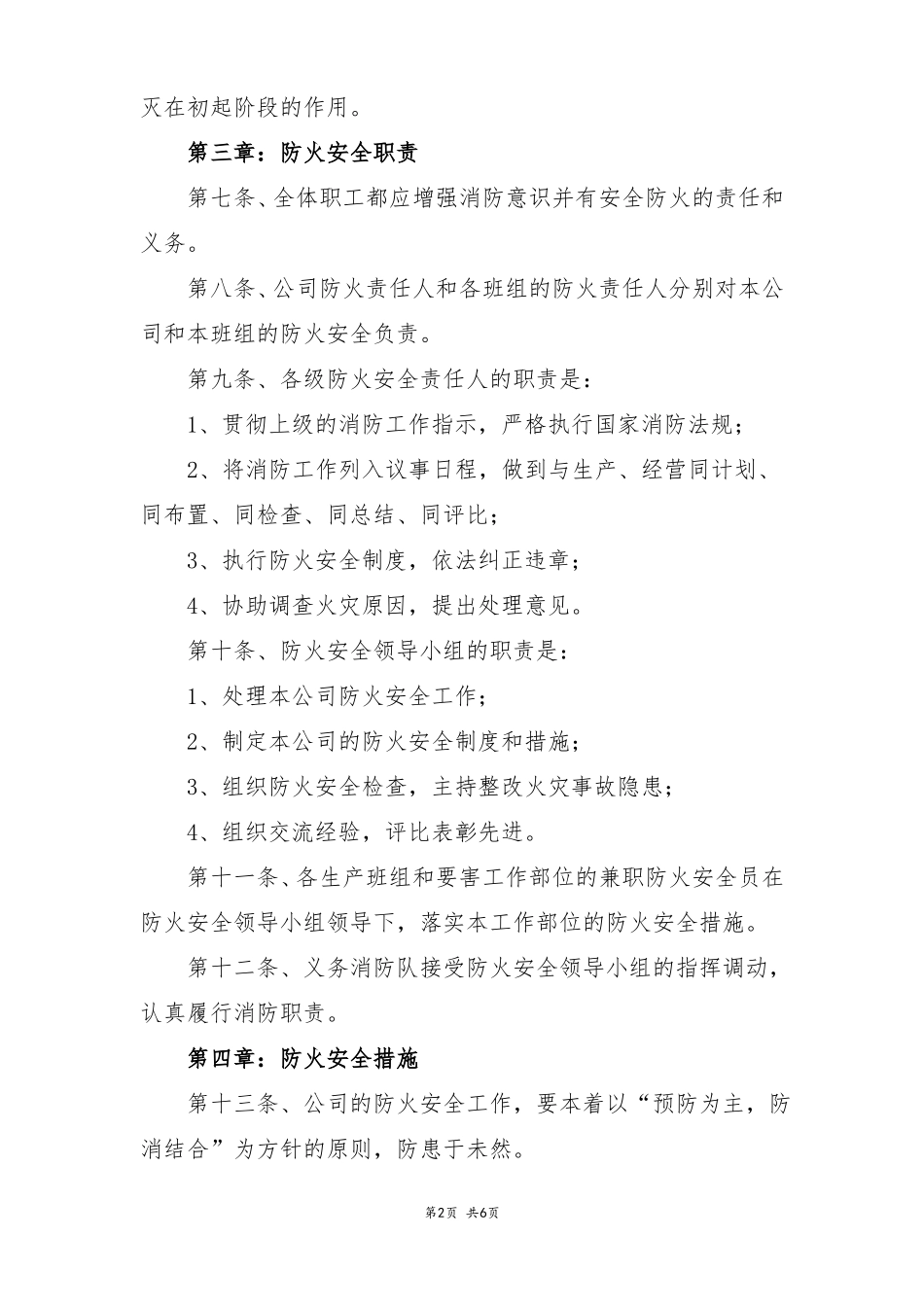 公司安全管理规章制度_第2页