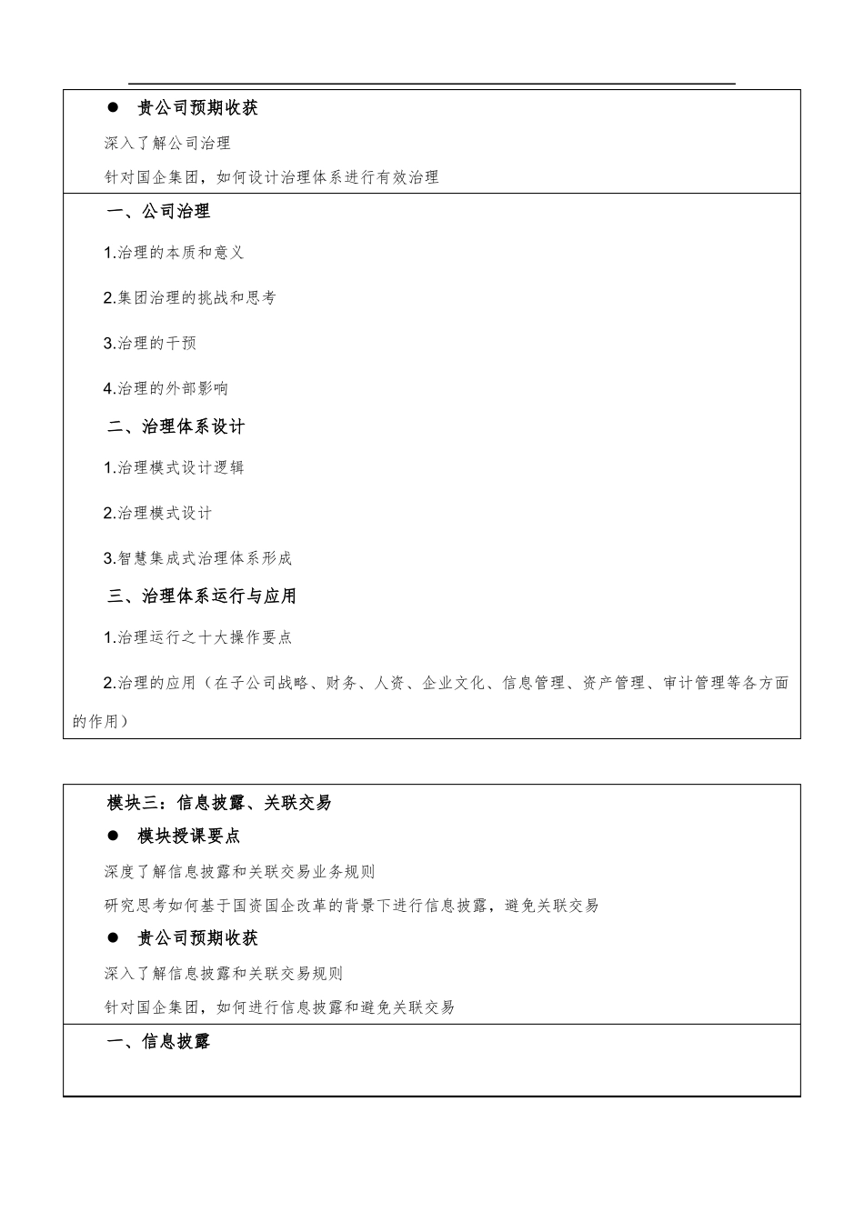 公司治理与战略管理培训技术响应方案_第3页