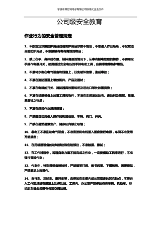 公司级安全教育