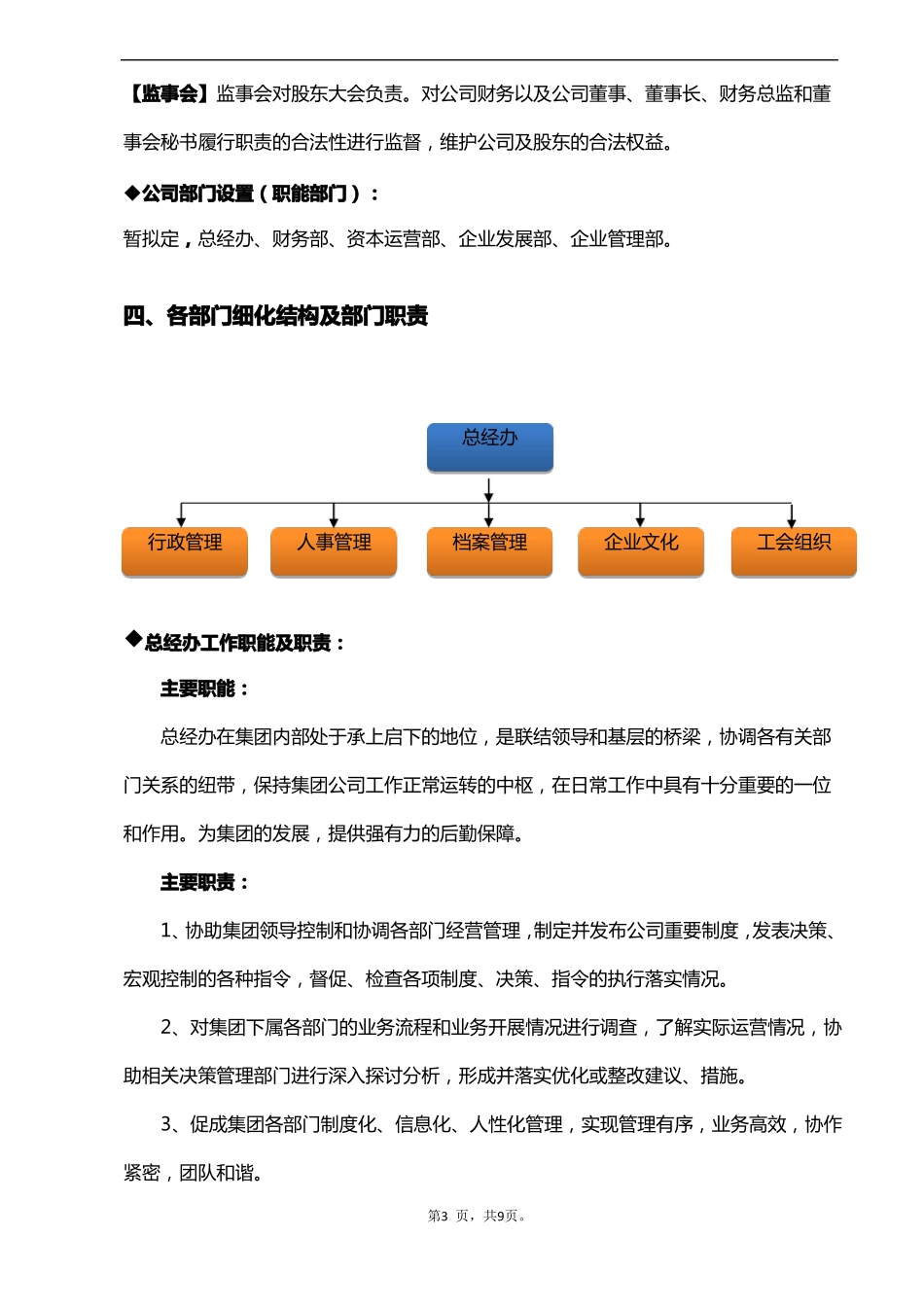 公司组织架构及部门职责_第3页