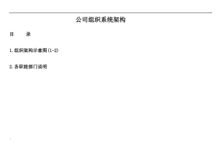 公司组织架构图及其说明