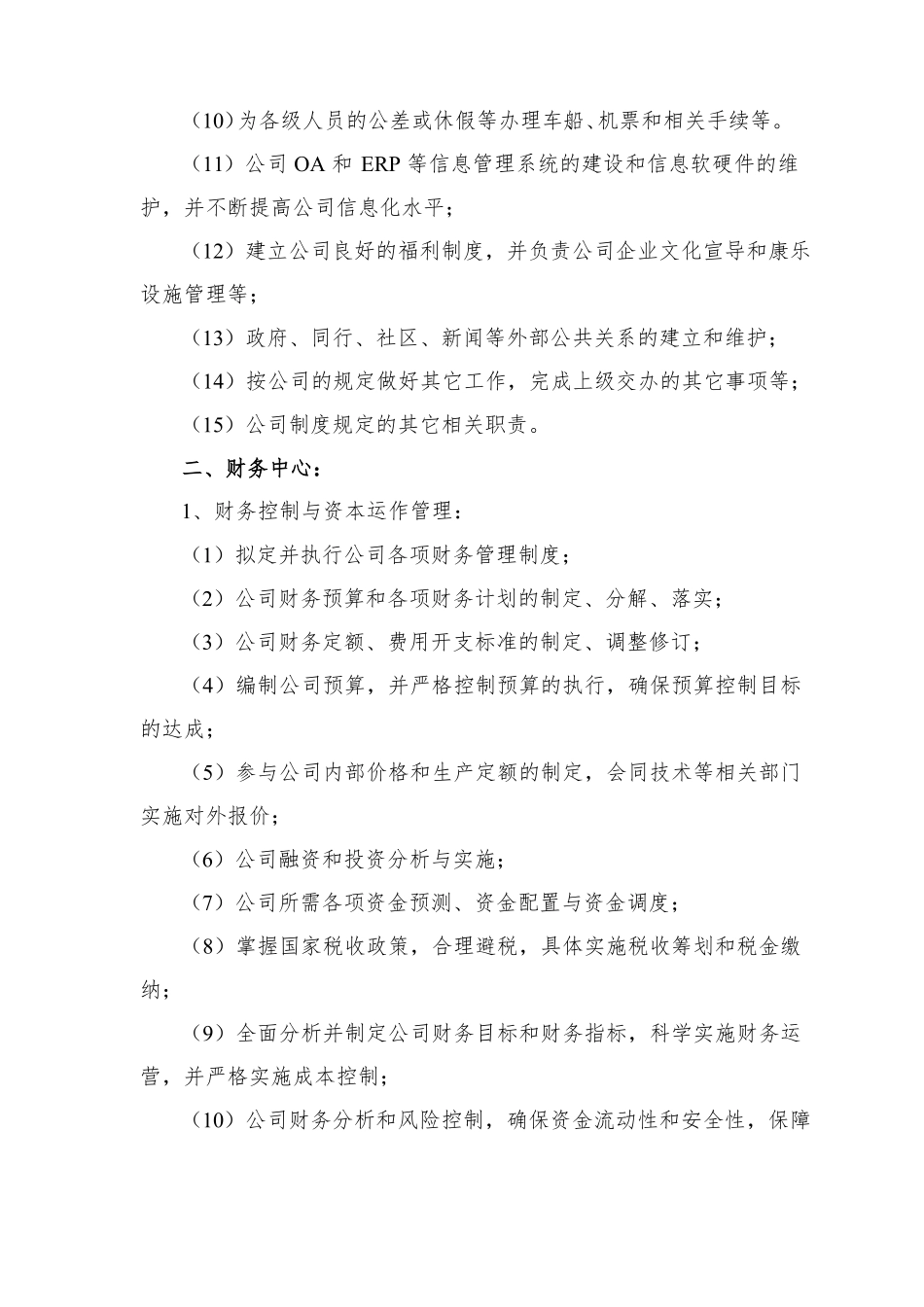 公司组织架构说明范本_第3页