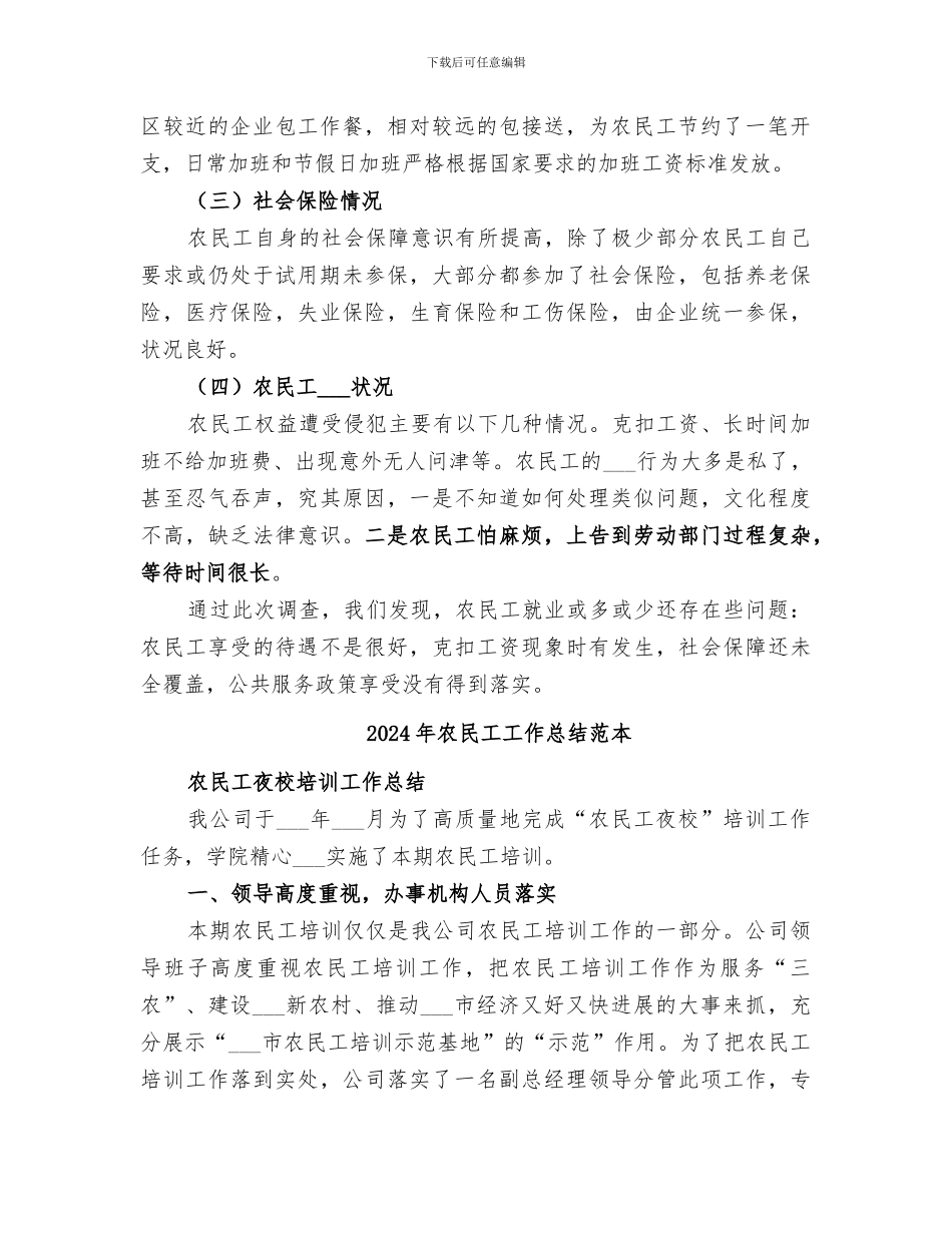 2024年农民工工作总结范文_第2页