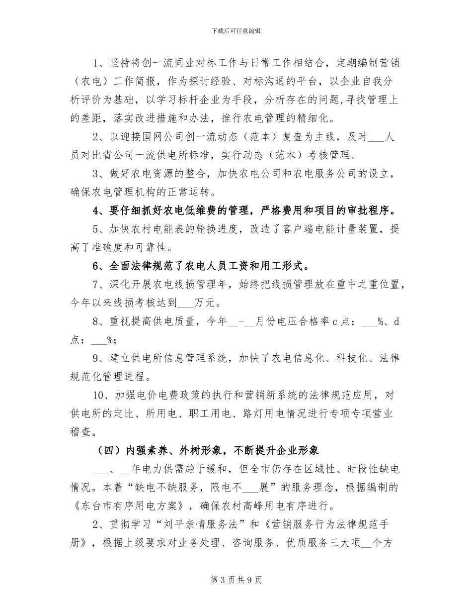 2024年农电工作部工作总结_第3页