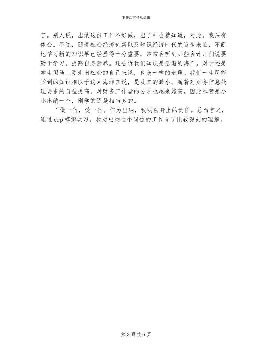 2024年出纳实习总结_第3页