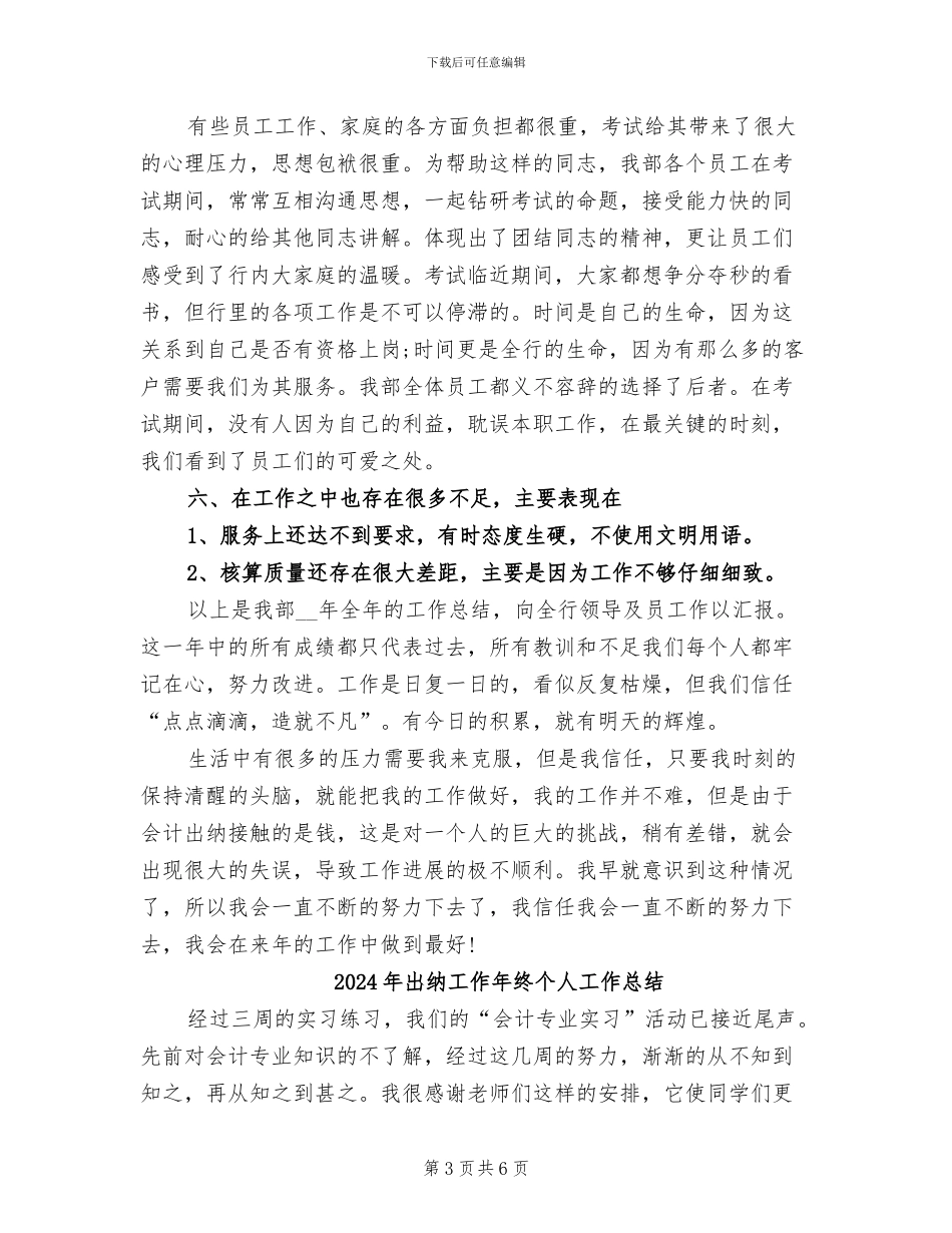 2024年出纳工作年度总结范文_第3页