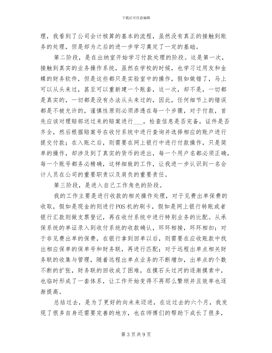 2024年出纳岗工作总结_第3页