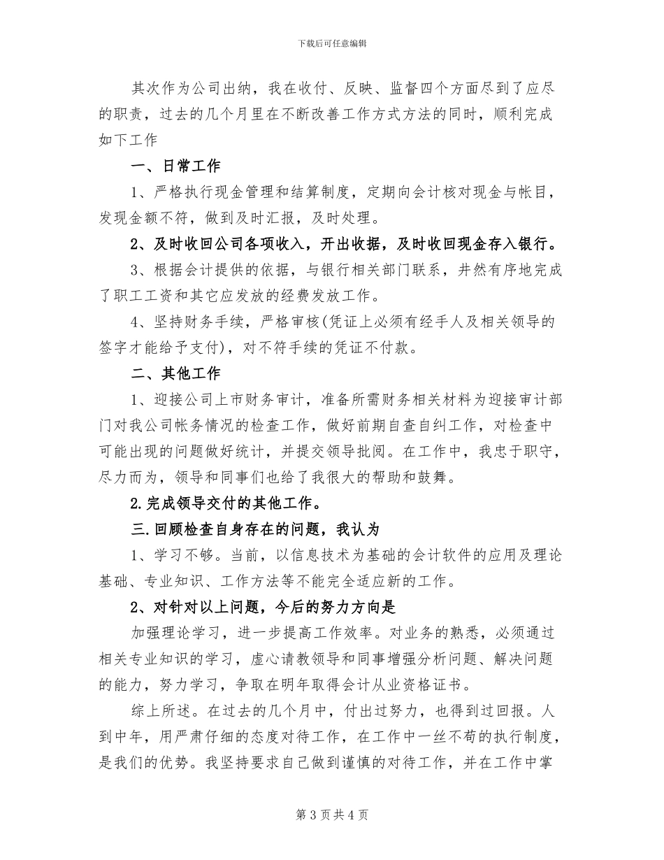 2024年出纳工作总结范文_第3页