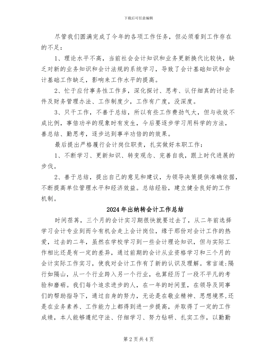 2024年出纳财务年终总结精选_第2页
