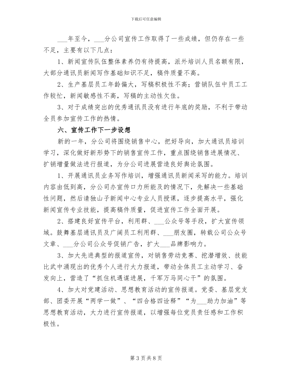 2024年分公司宣传工作总结_第3页