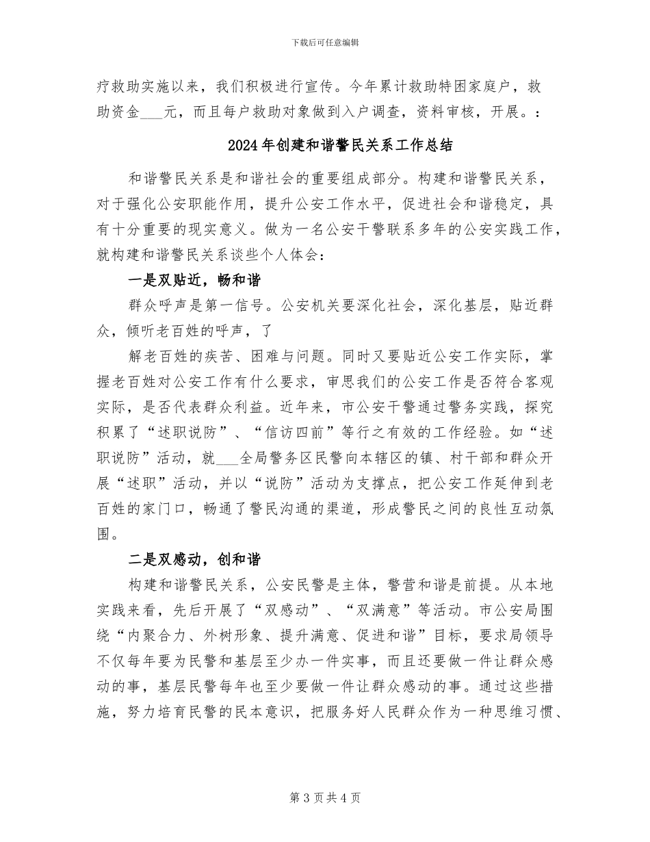 2024年创建和谐社区总结_第3页