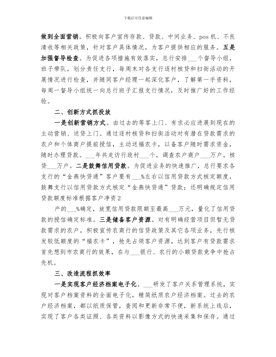 2024年创新服务三农工作总结_第2页