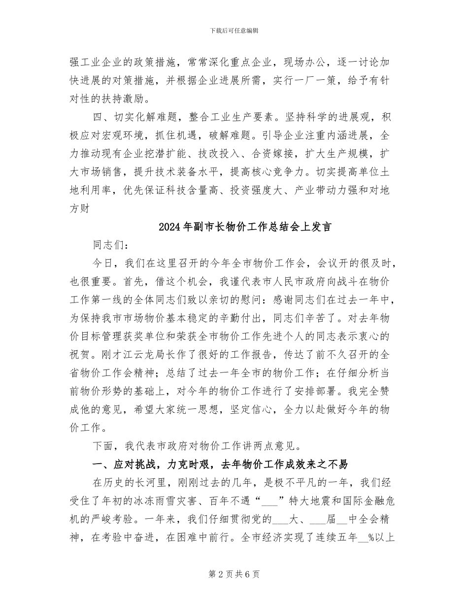2024年副市长工作总结_第2页