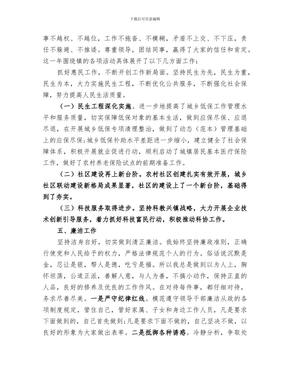 2024年副镇长个人总结_第2页