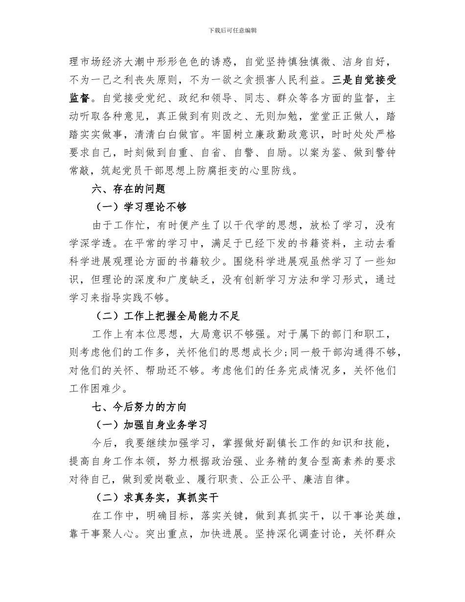 2024年副镇长个人总结_第3页