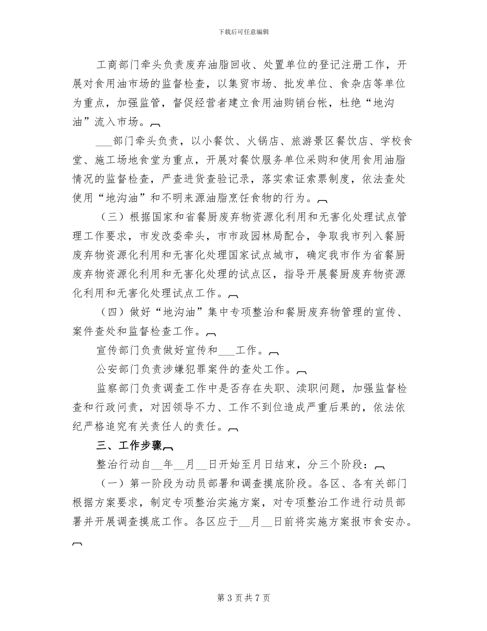 2024年加强地沟油与废弃物管理小结_第3页