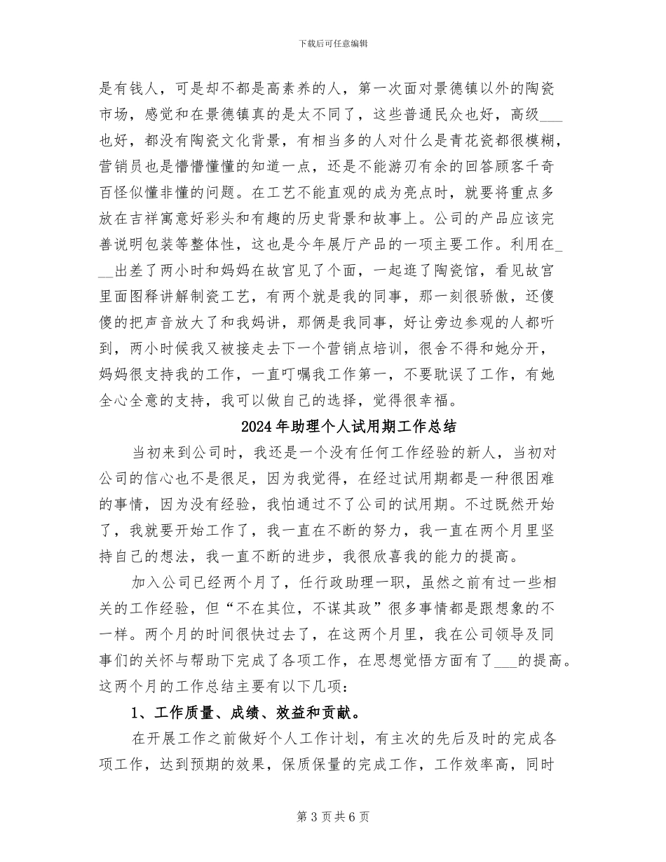 2024年助理个人总结范文_第3页