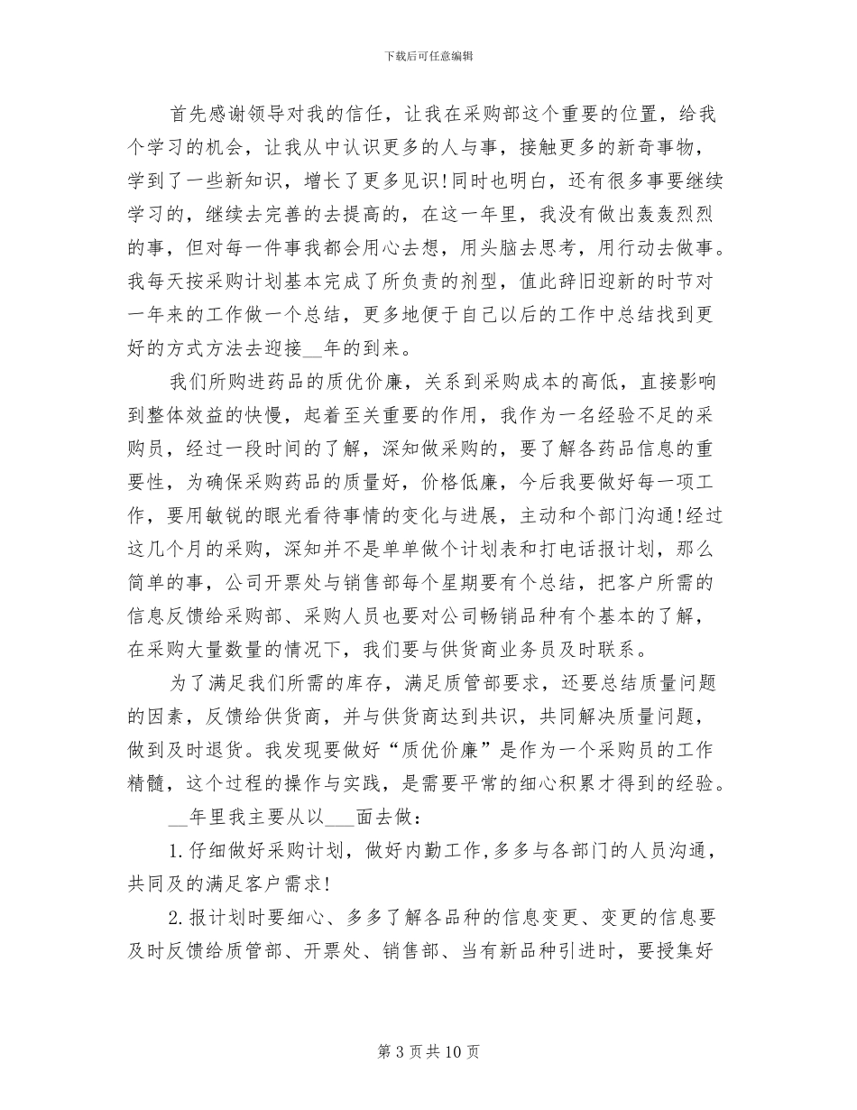 2024年助理工作总结模板_第3页