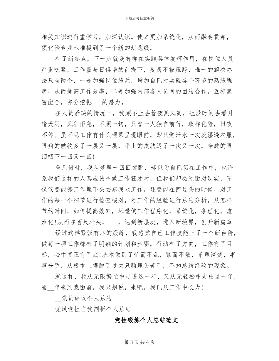 2024年化验室主任年终工作总结_第3页