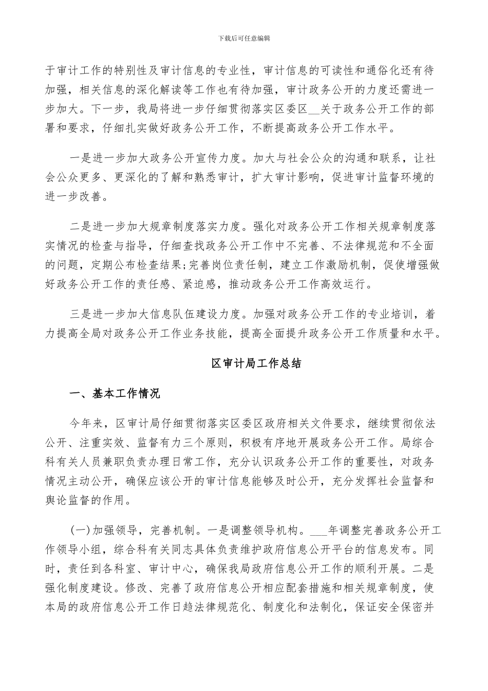 2024年区审计局工作总结_第2页