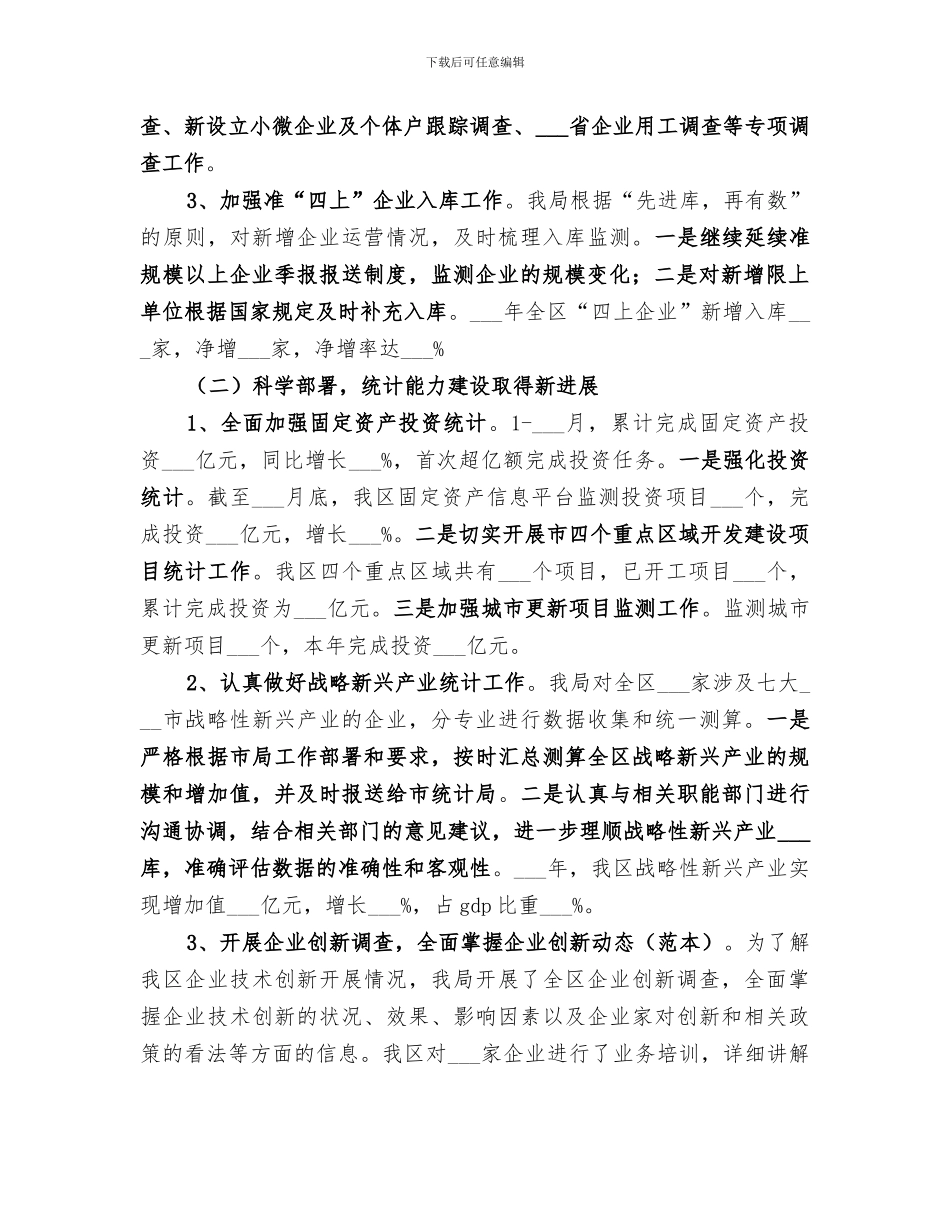 2024年区统计局工作总结_第2页