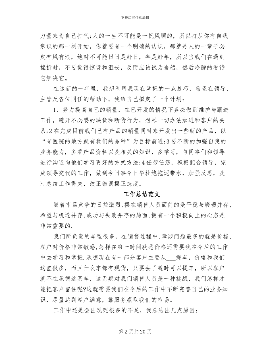 2024年医药代表工作总结范文_第2页