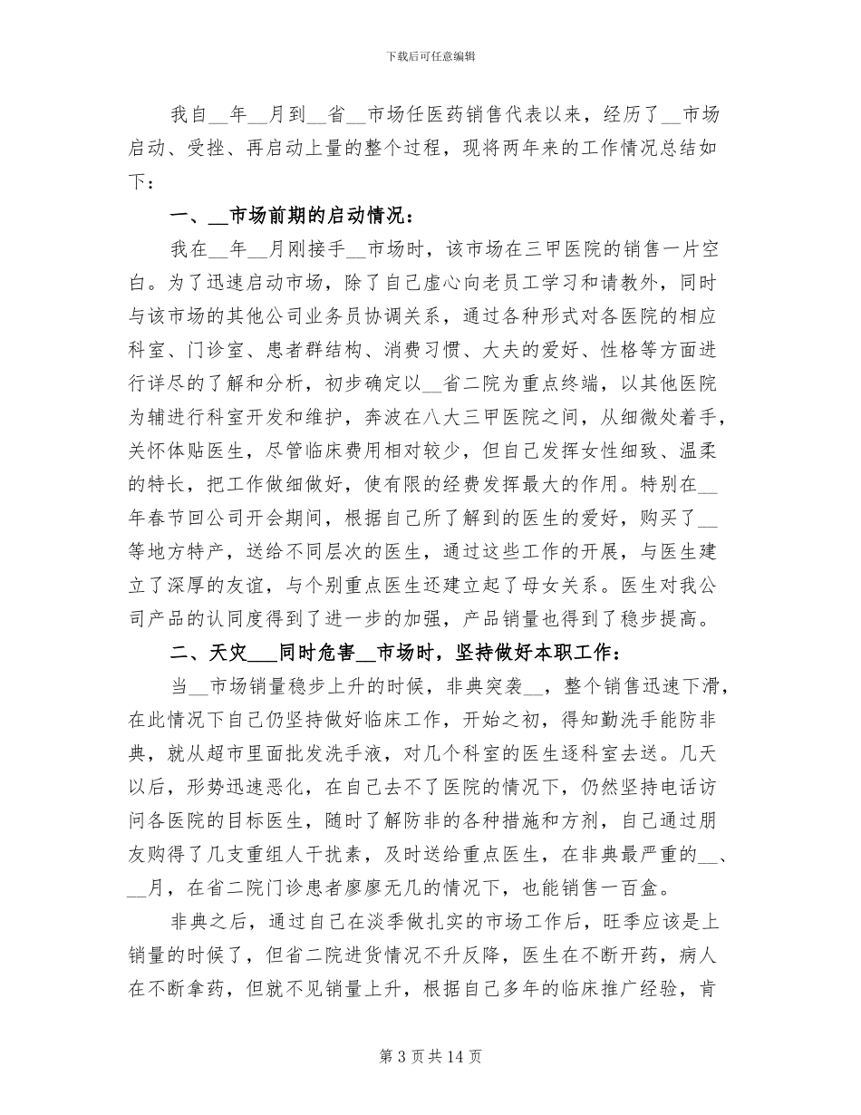 2024年医药销售个人总结_第3页