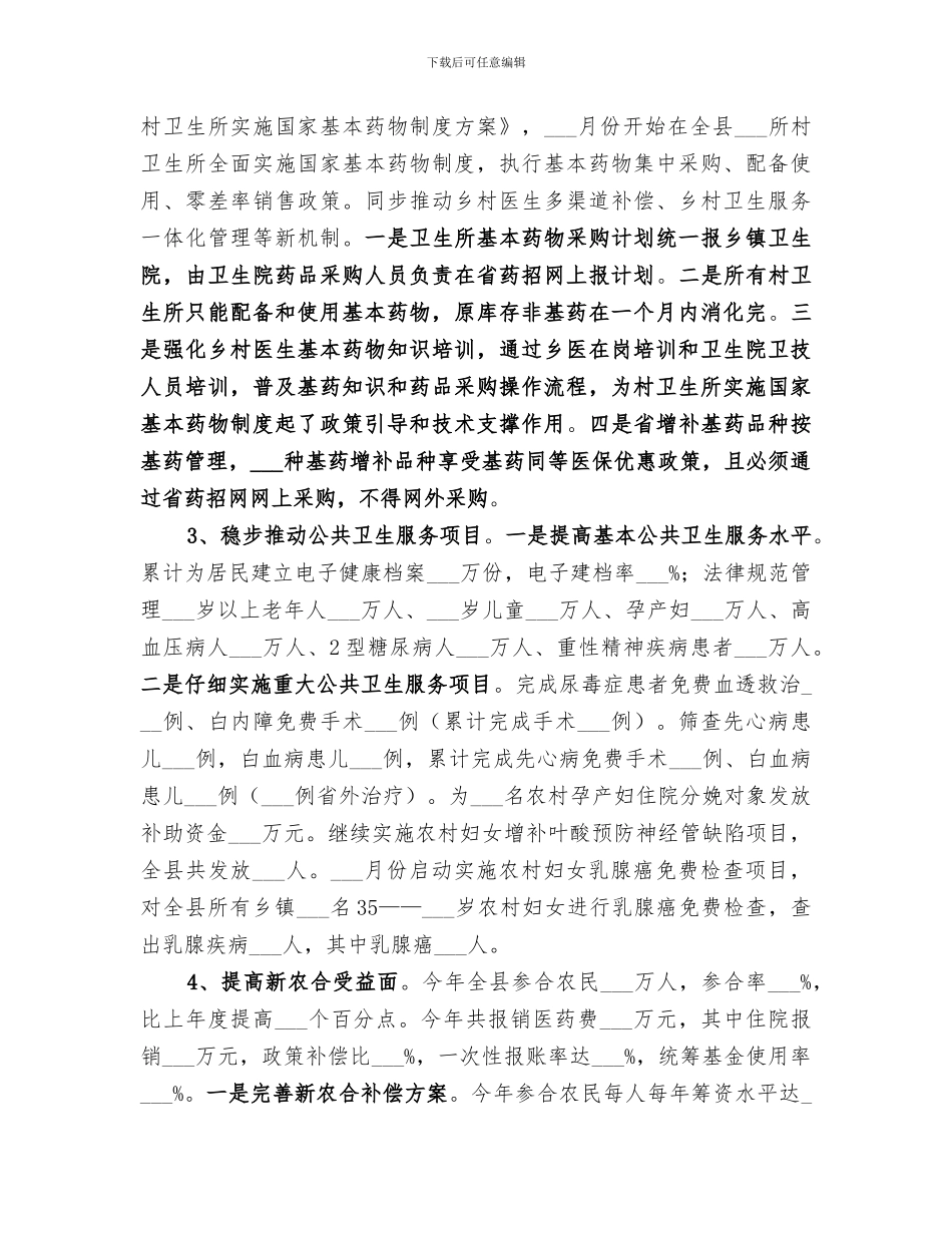 2024年卫生局年底总结_第2页