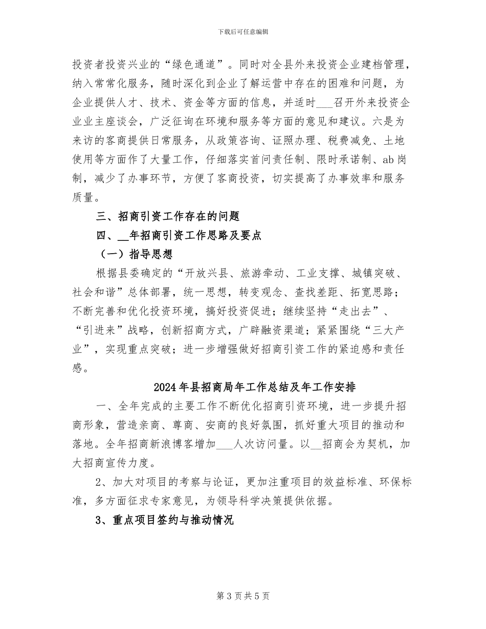 2024年县招商局工作总结_第3页