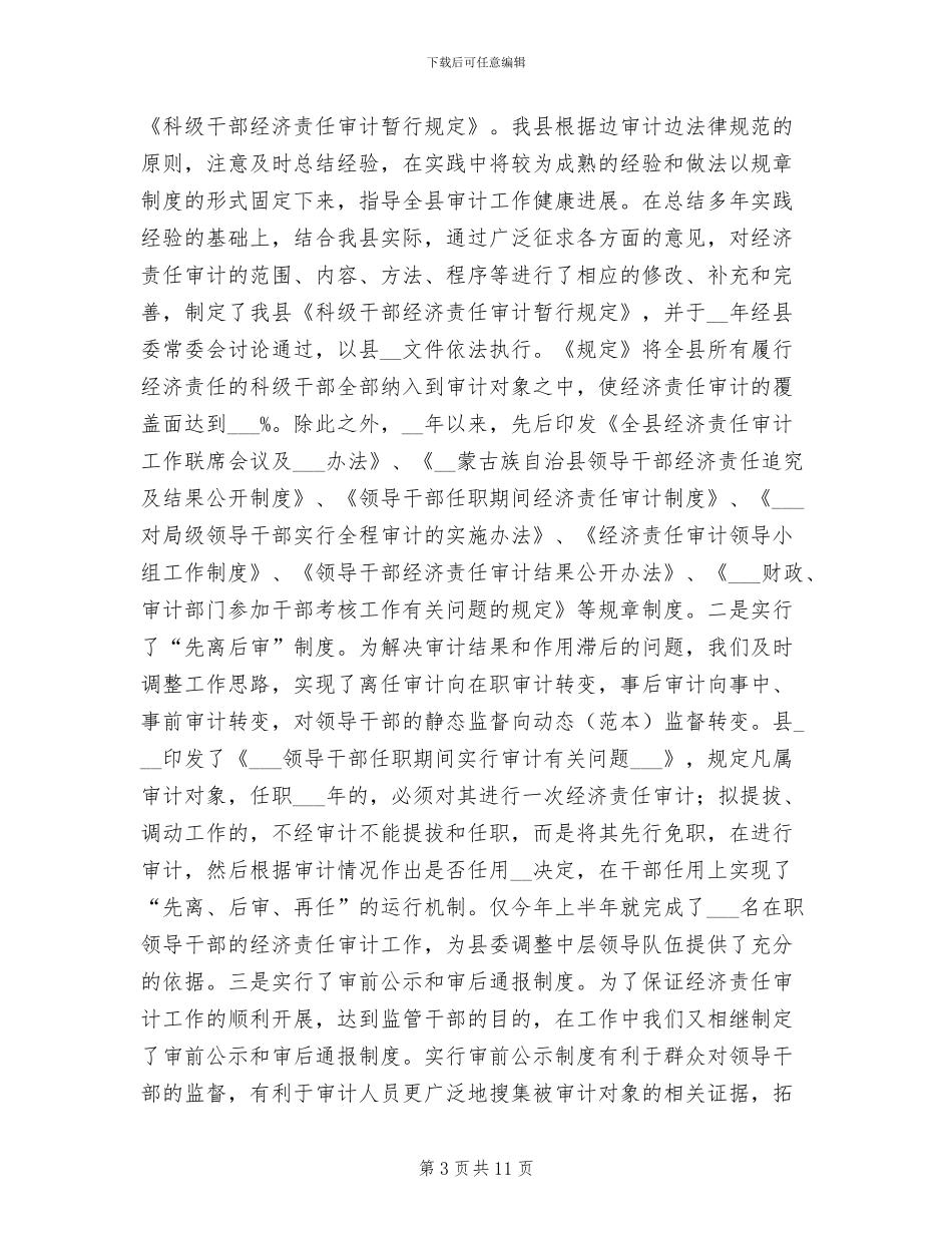 2024年县经济责任审计工作总结_第3页