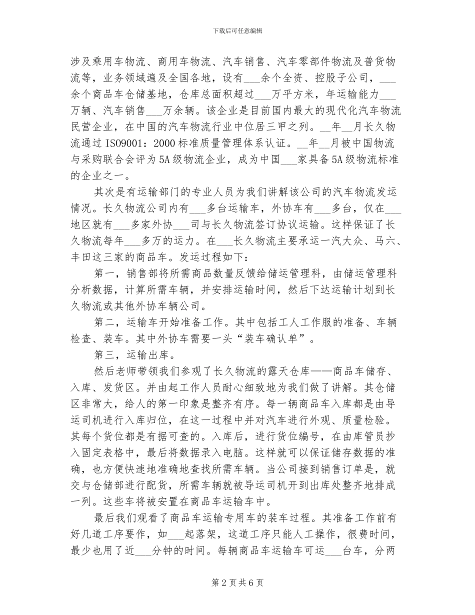 2024年参观实习总结_第2页