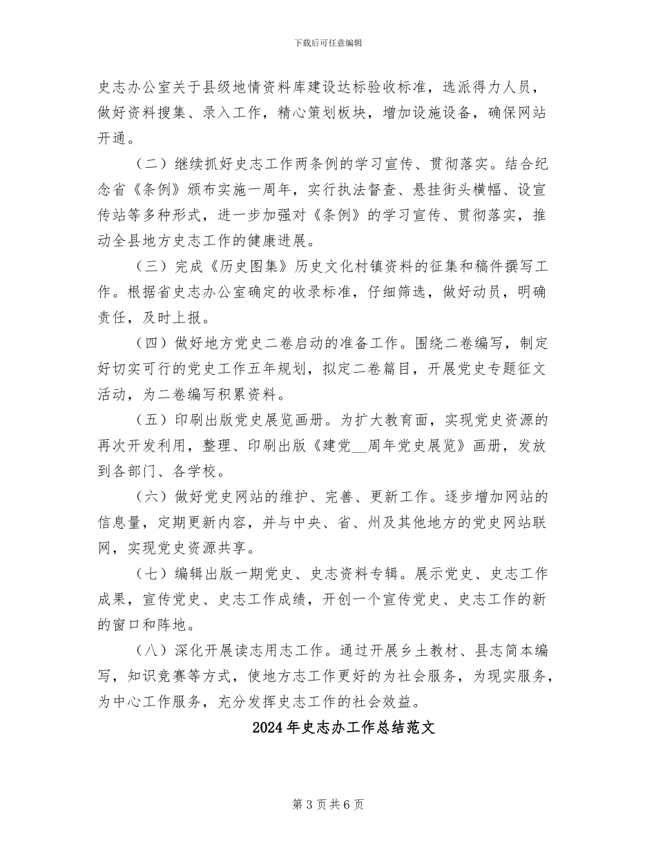 2024年史志办工作总结_第3页