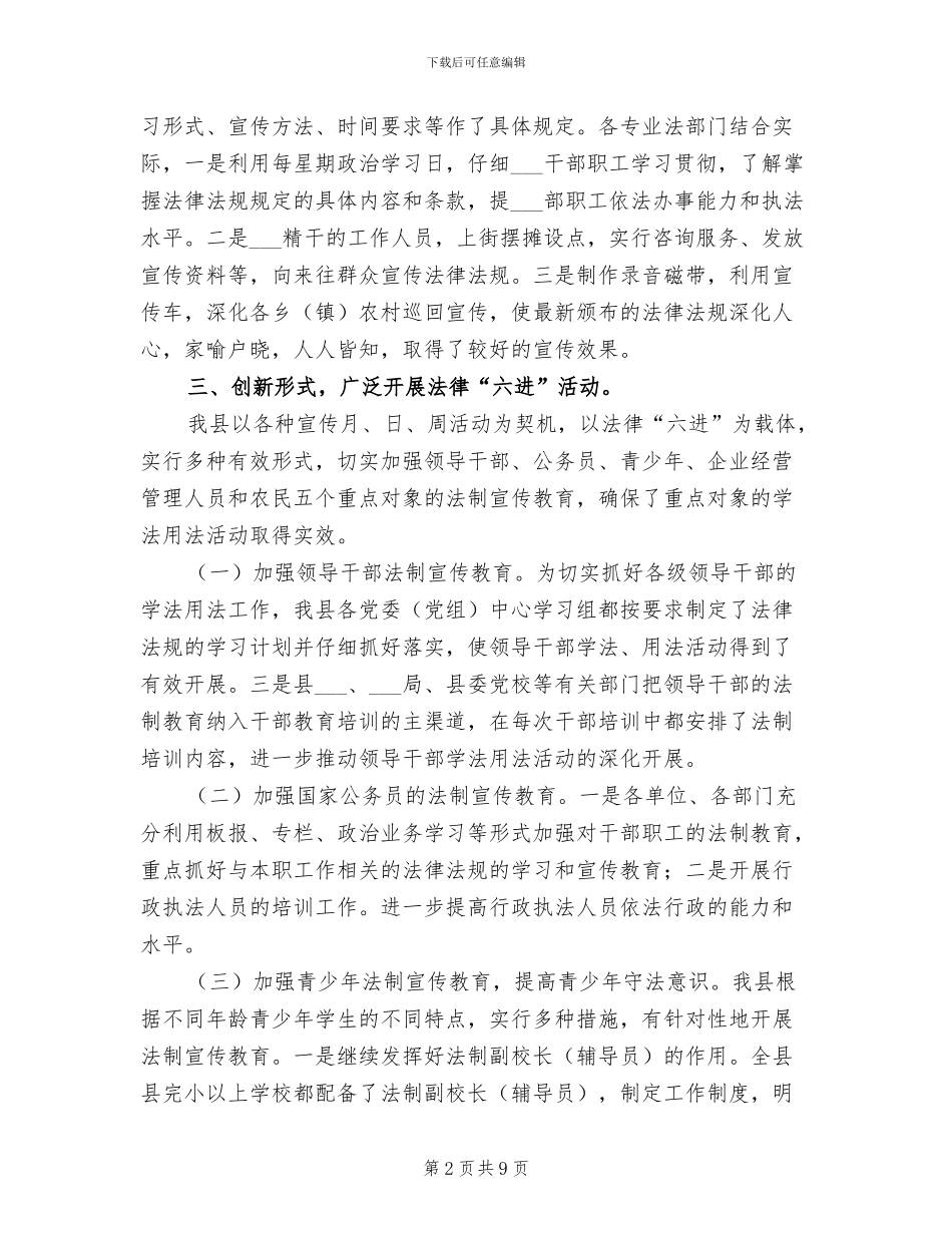 2024年司法局依法治理工作总结_第2页