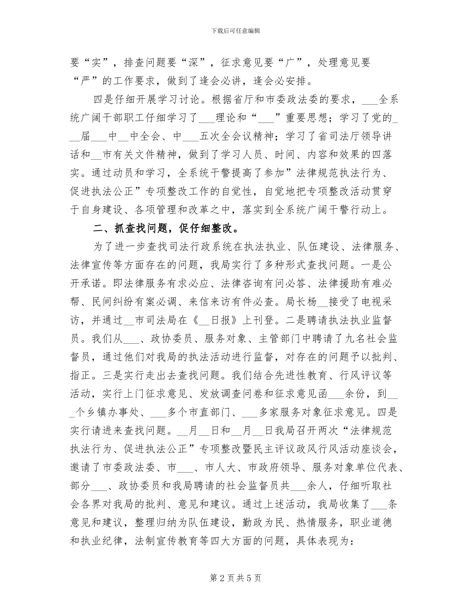 2024年司法局年度执法工作总结范文_第2页