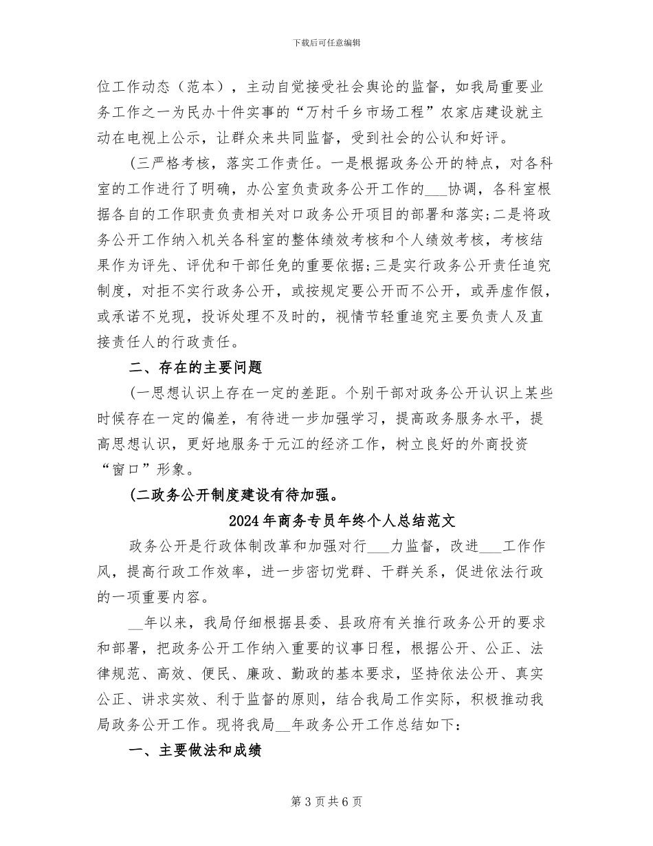 2024年商务专员年终个人总结_第3页