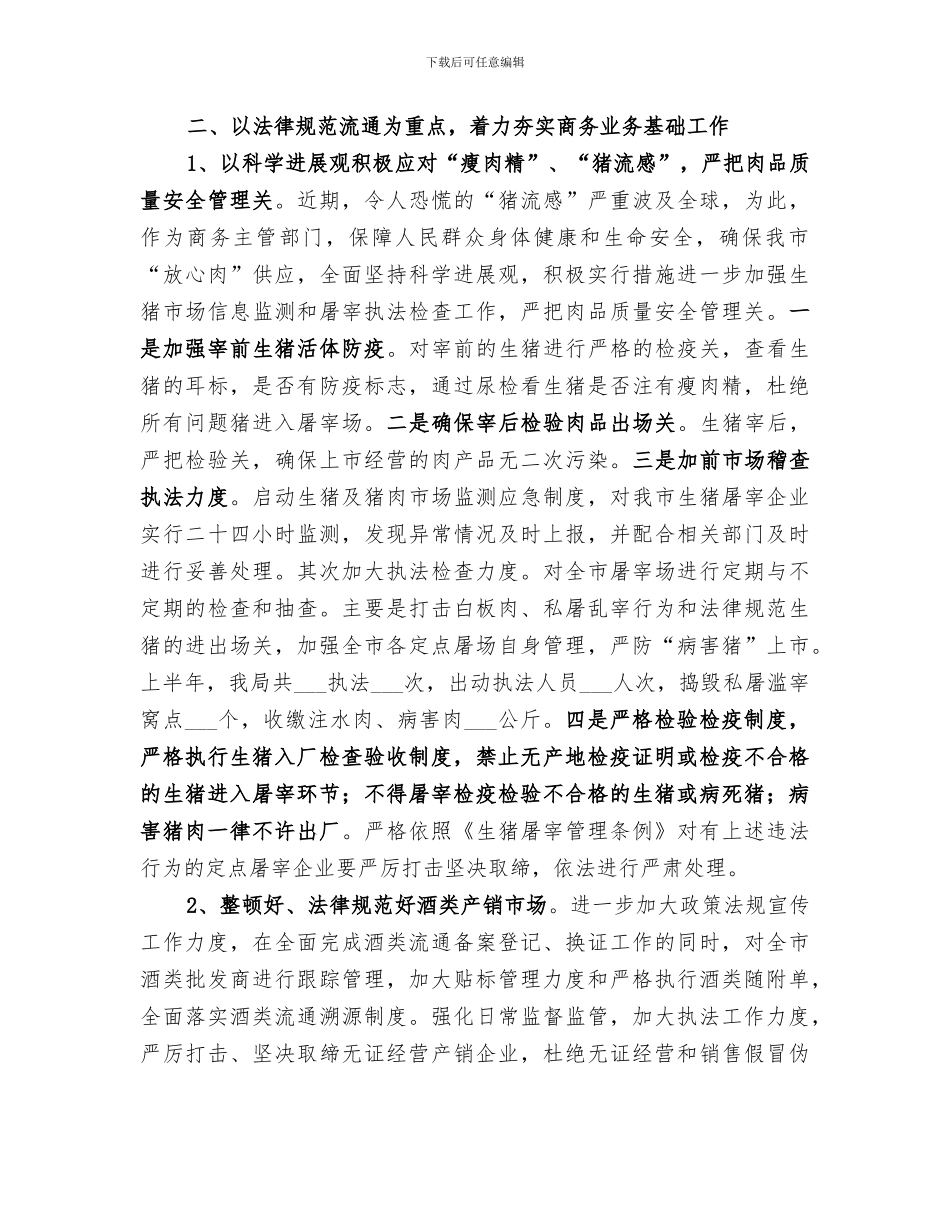 2024年商务局上半年三化建设工作总结_第2页