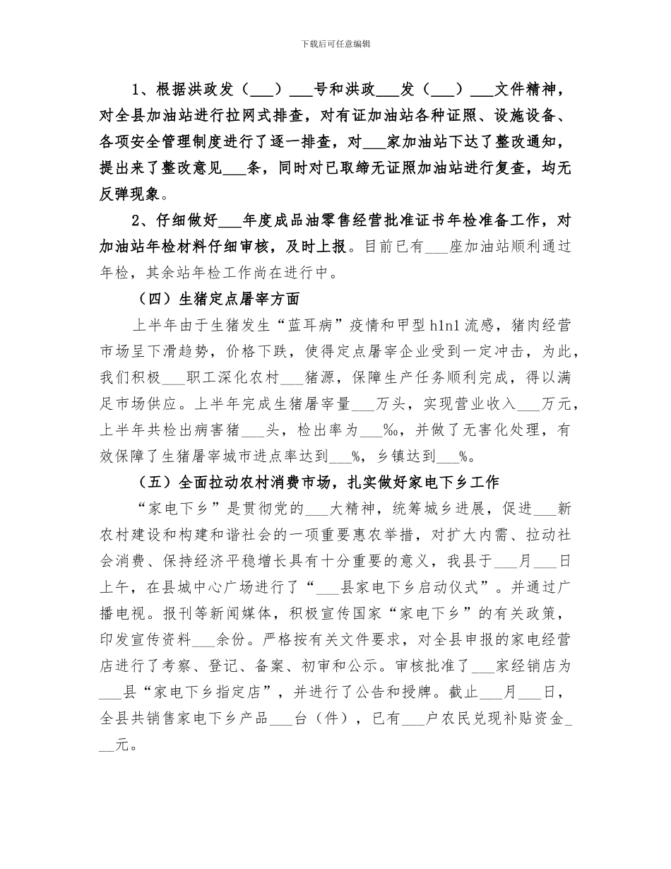 2024年商务局上半年工作总结暨下半年工作安排_第2页