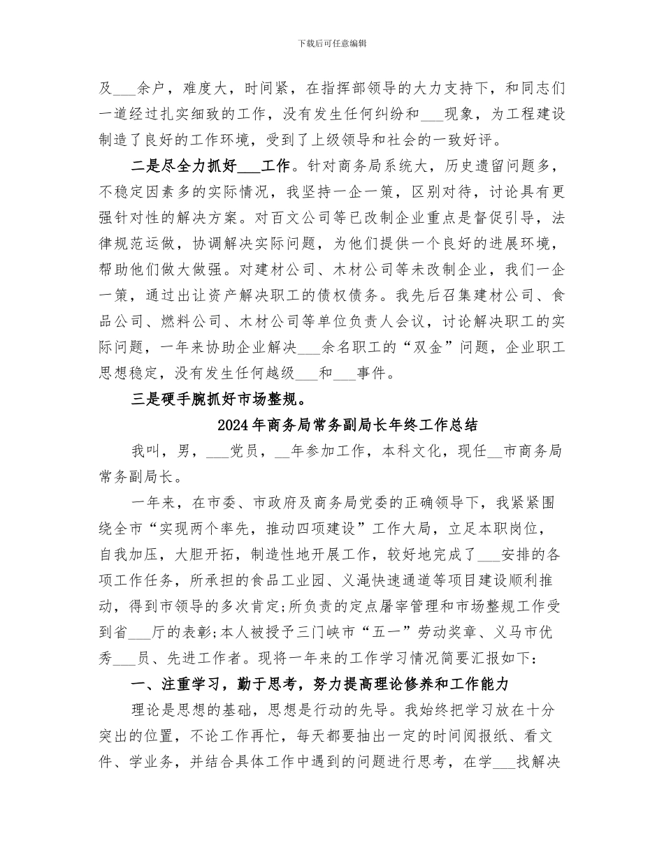 2024年商务局常务副局长个人总结_第3页