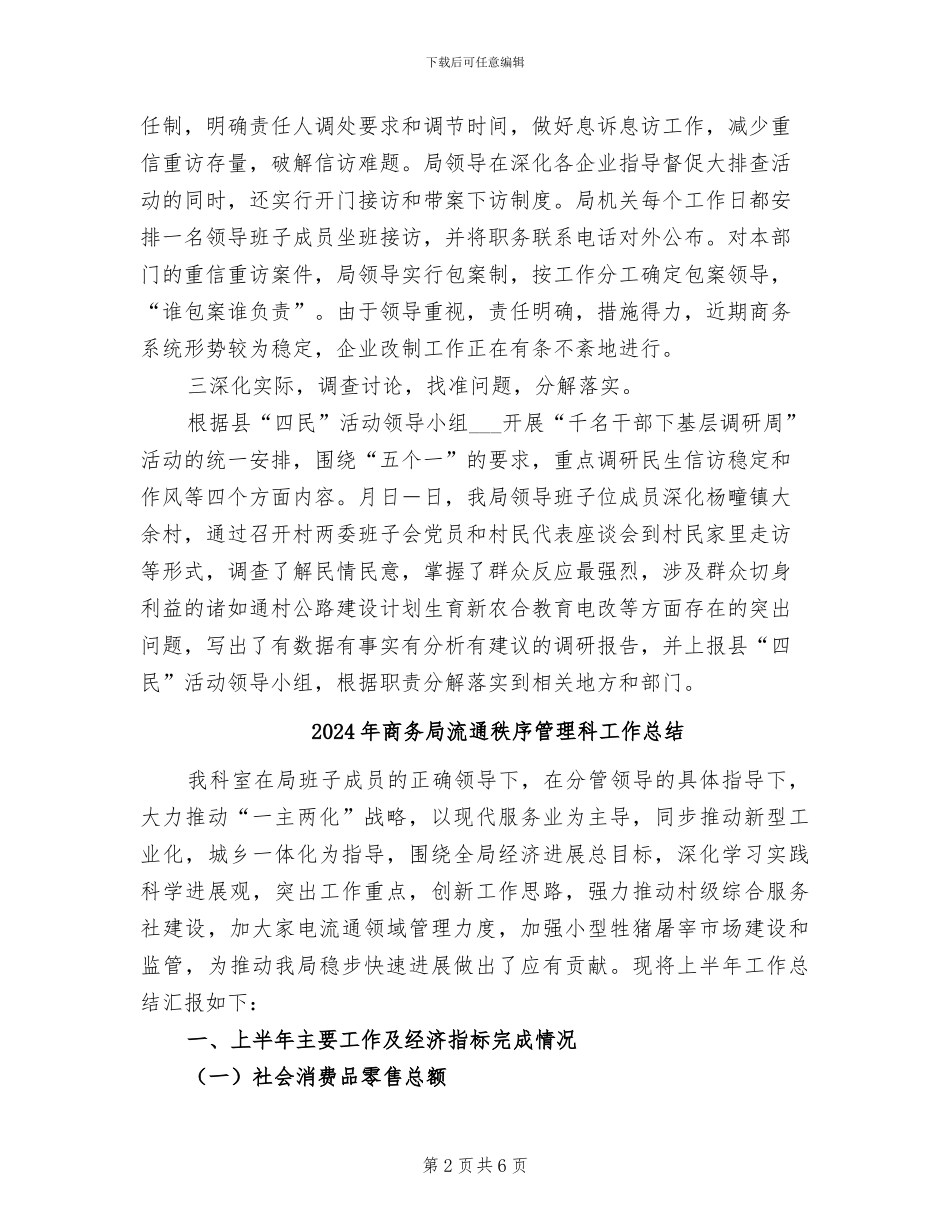 2024年商务局活动的工作总结范文_第2页