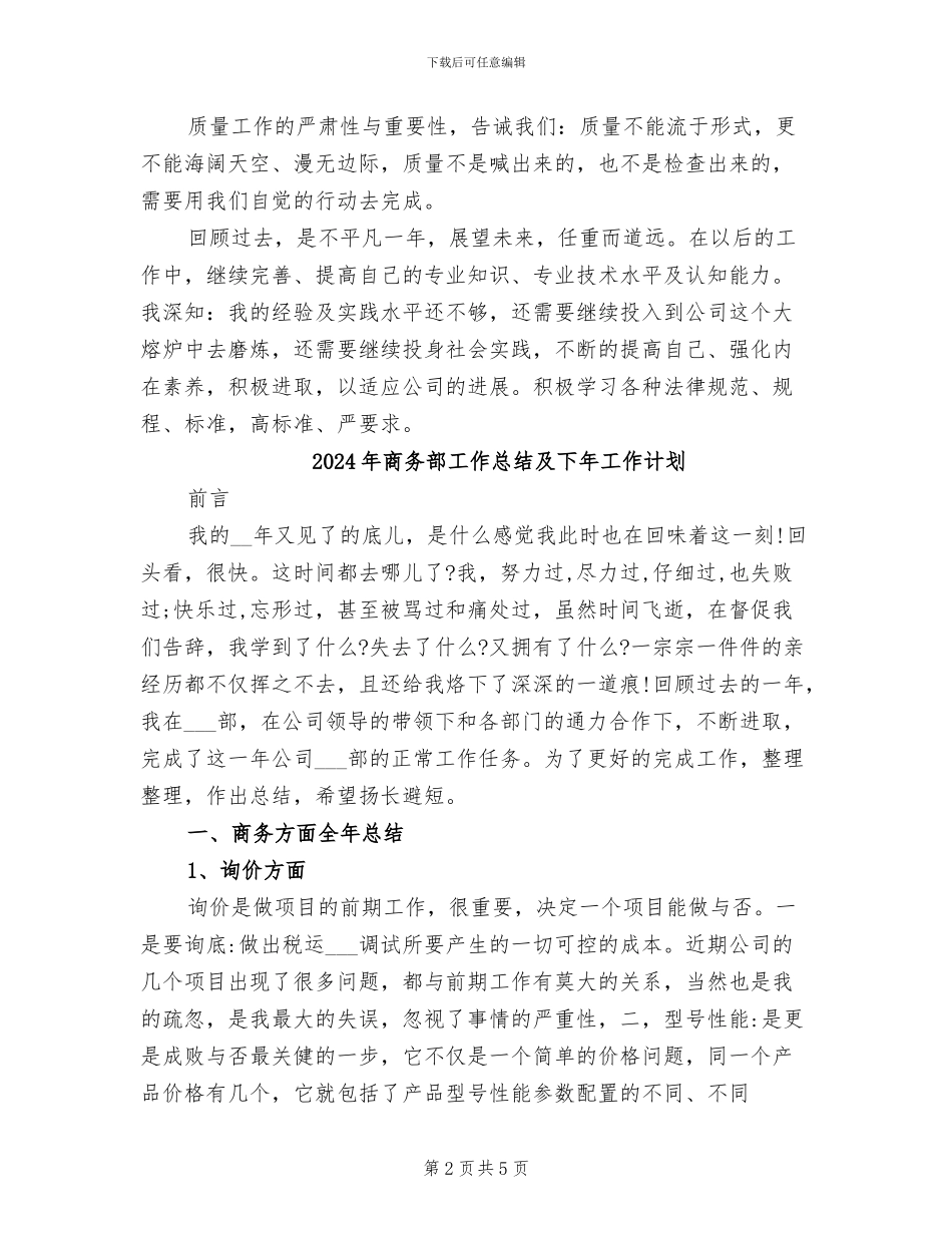 2024年商务部工作总结_第2页