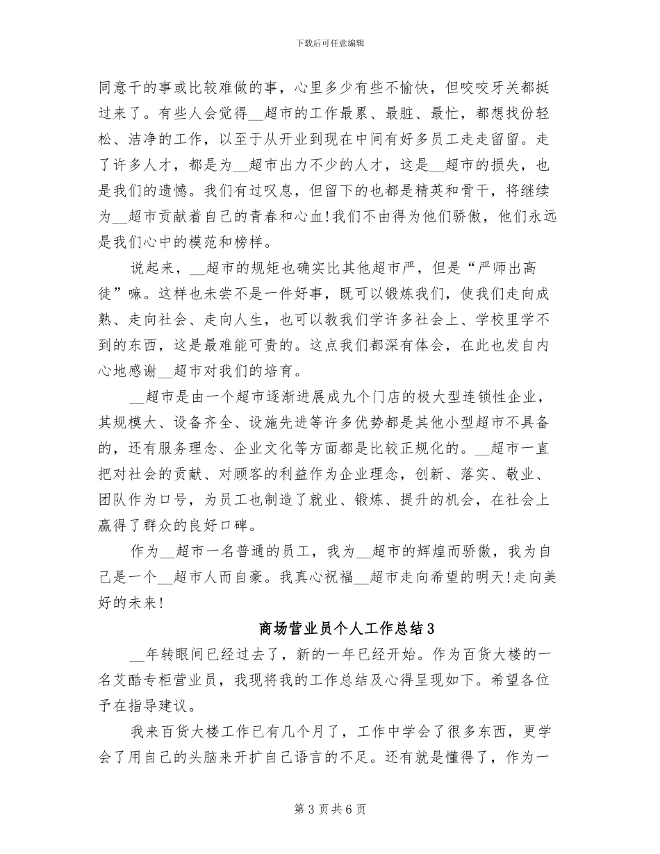 2024年商场营业员个人小结_第3页