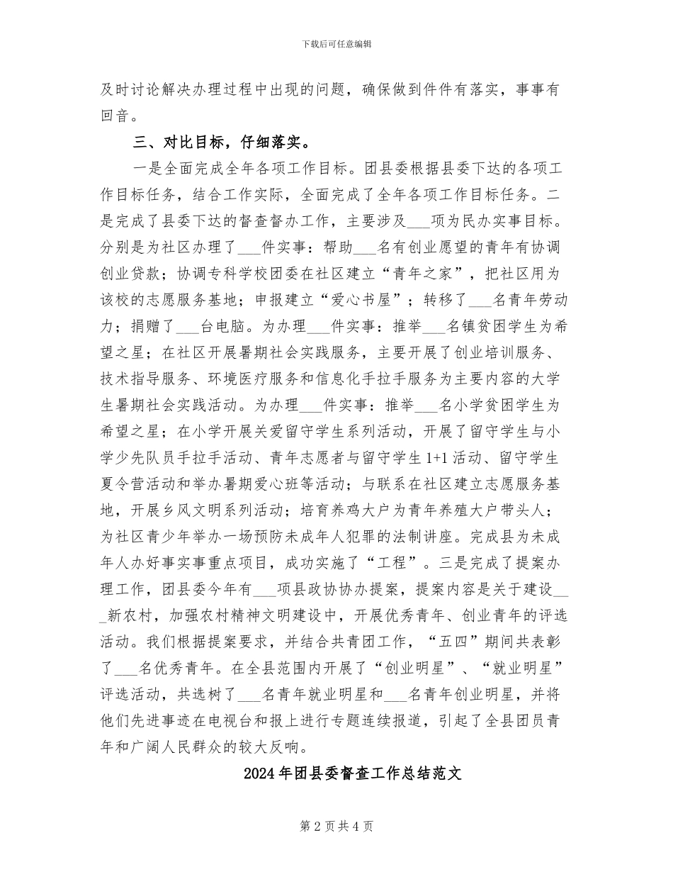 2024年团县委督查工作总结_第2页