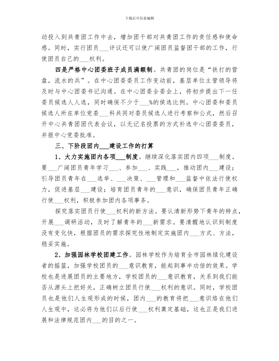 2024年团委团内民主建设工作总结_第3页