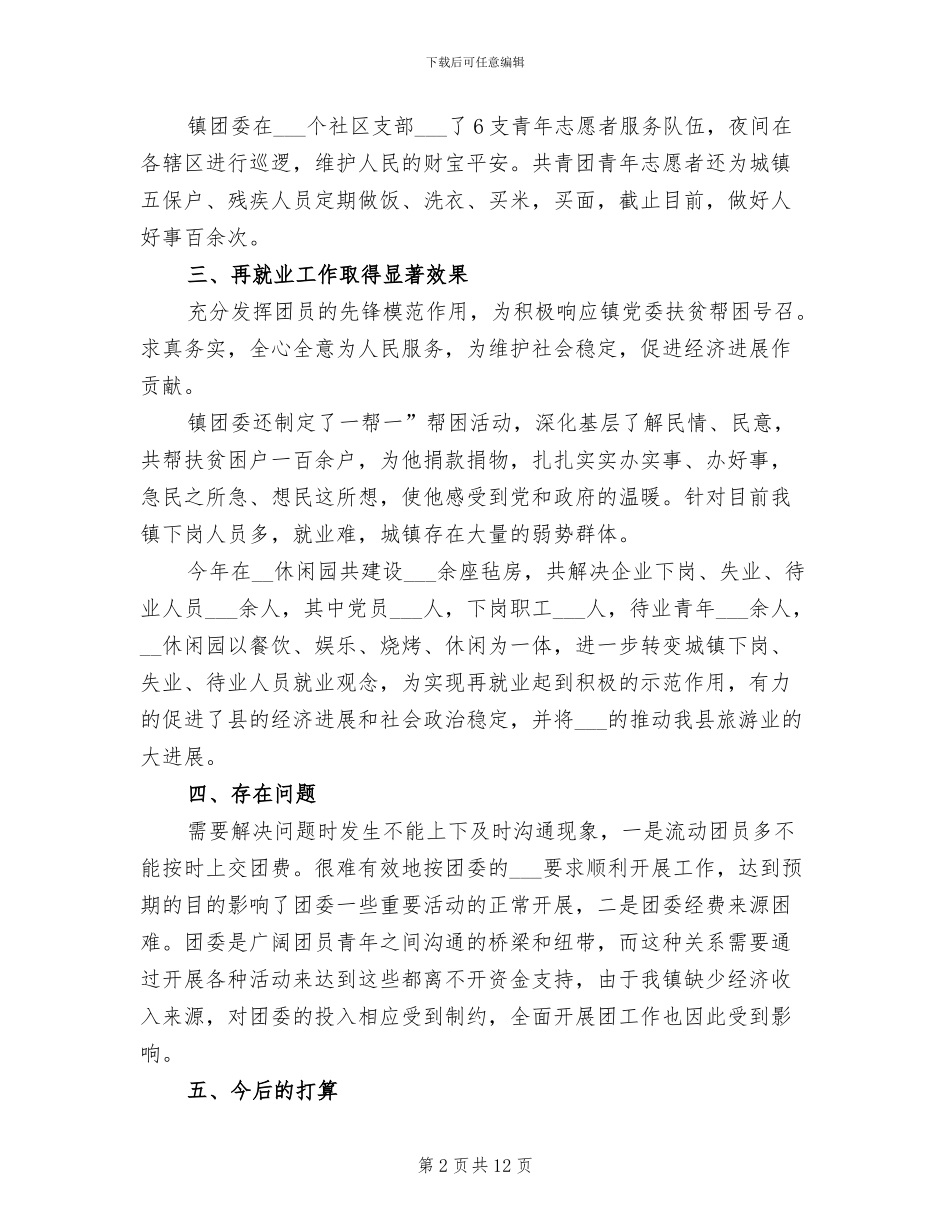 2024年团委述职述学报告个人述职工作总结_第2页