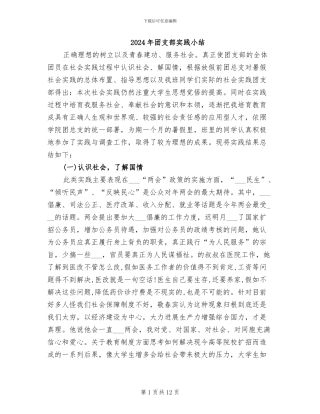 2024年团支部实践小结