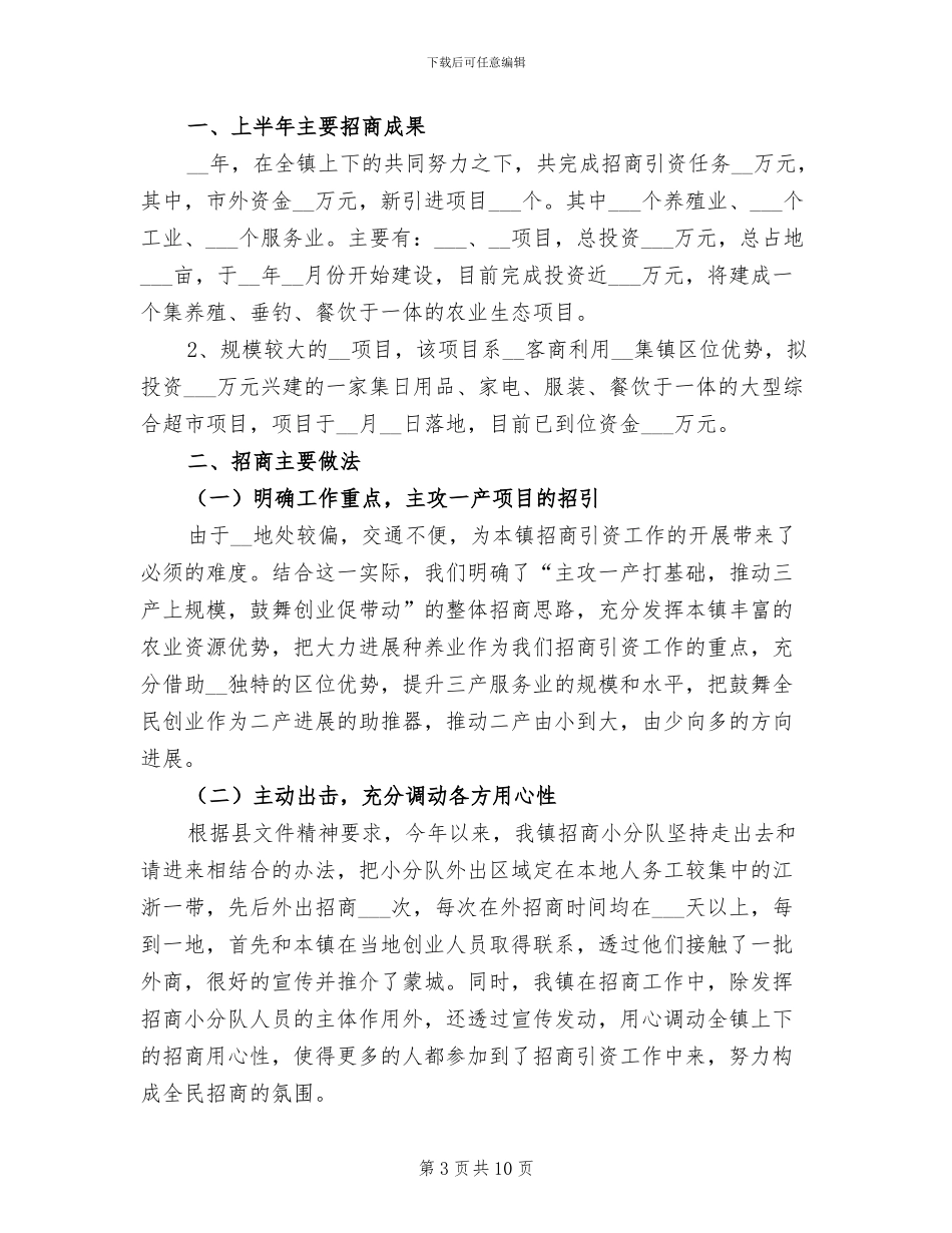 2024年园区招商引资工作总结_第3页