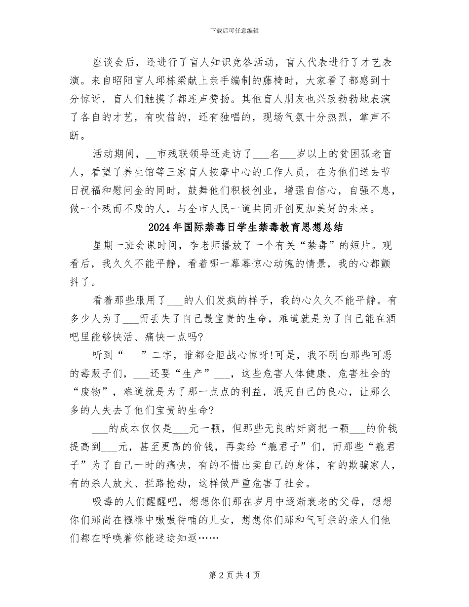 2024年国际盲人节活动总结_第2页