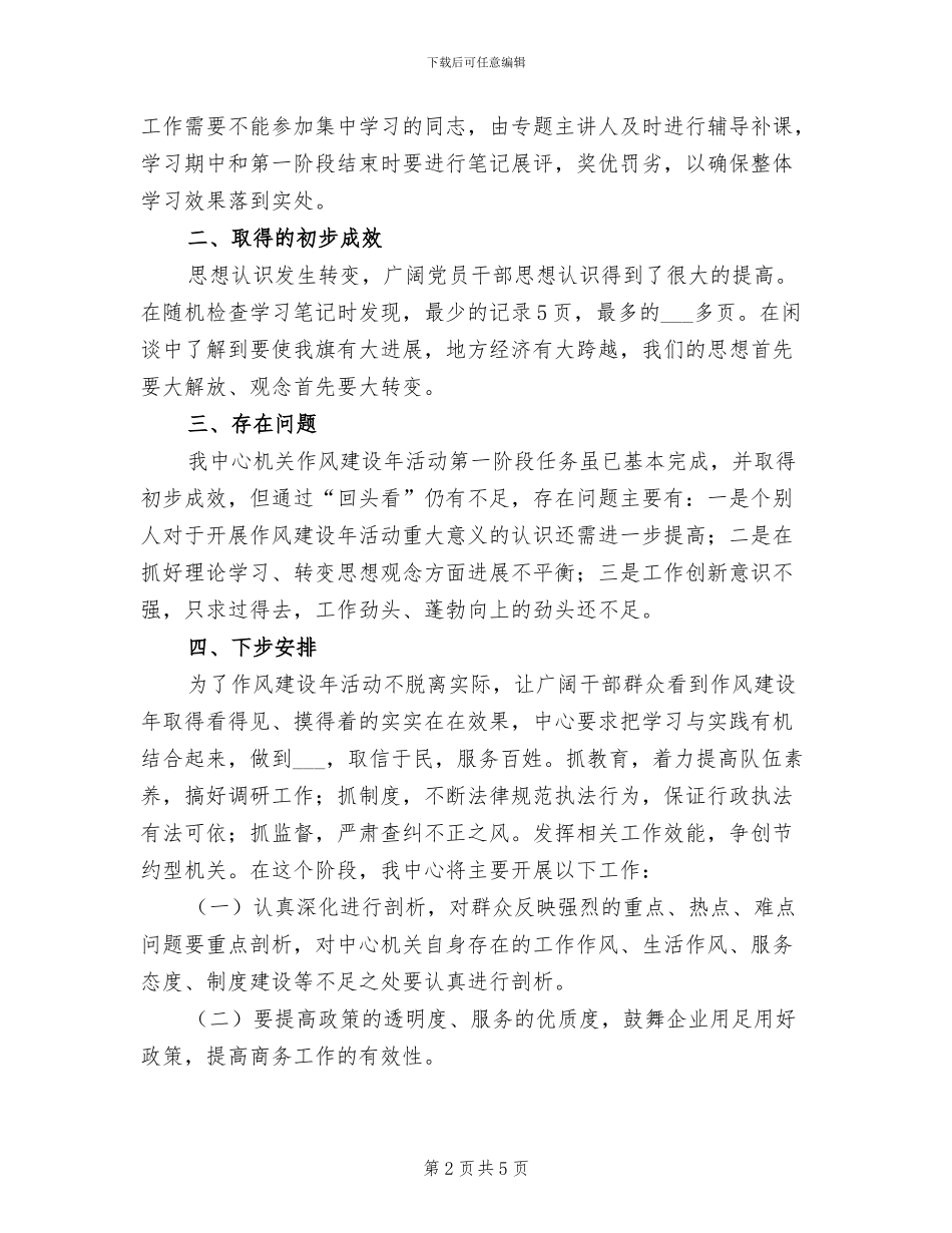 2024年土地收储中心干部作风建设年总结_第2页