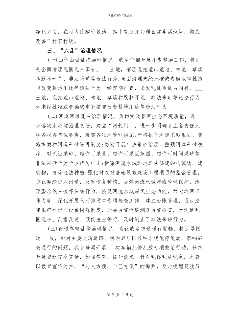 2024年城乡环境综合大整治工作总结报告_第2页