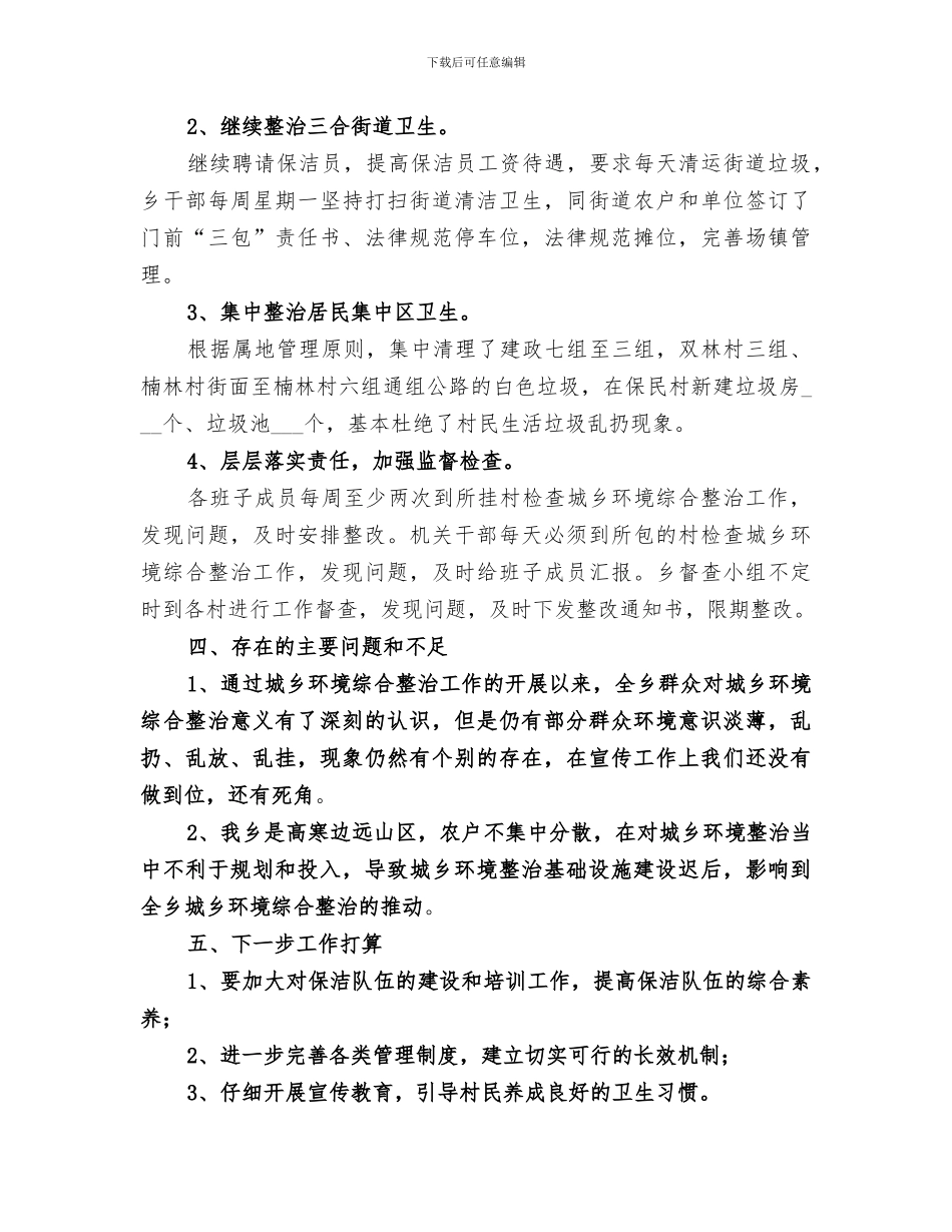 2024年城乡环境综合治理年度工作总结_第3页